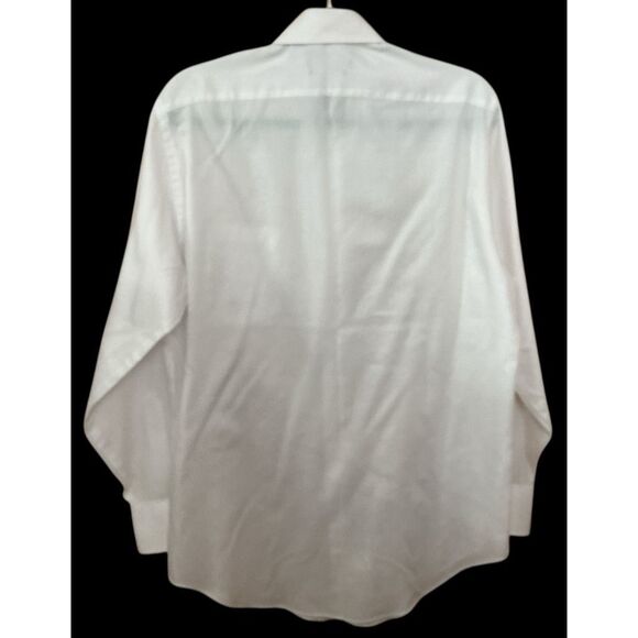 Geoffrey Beene White Dress/Casual  Button Down Shirt 15.5 - Picture 4 of 4